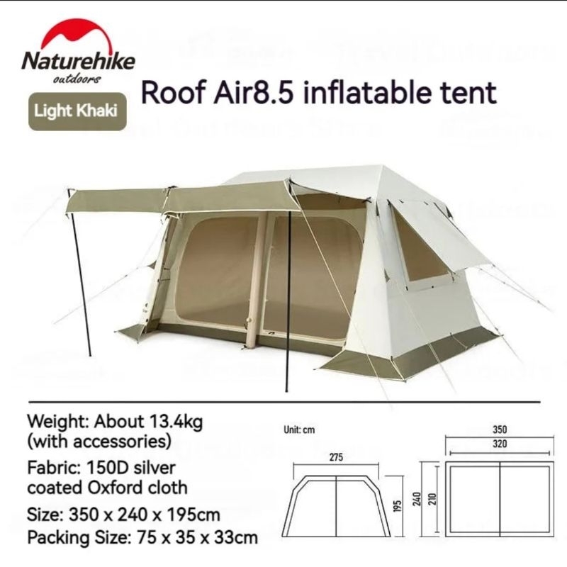 TENDA RIDGE AIR 8.5 NATUREHIKE CNK2300ZP019