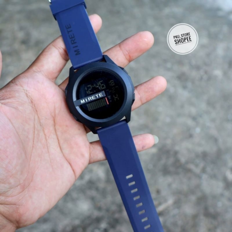 New Cod  Mirete Original Jam Tangan Pria Digital Starap Rubber Tahan Air Bisa Buat Berenang Water Pr