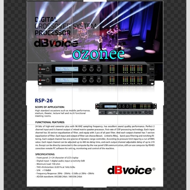 DB Voice RSP-26 DLMS Speaker Management 2 In 6 Out Original