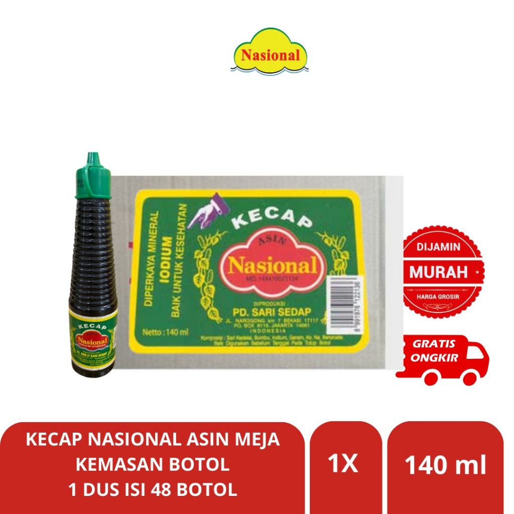 

RASA - Kecap Nasional Asin Meja 1 Dus Isi 48 Botol