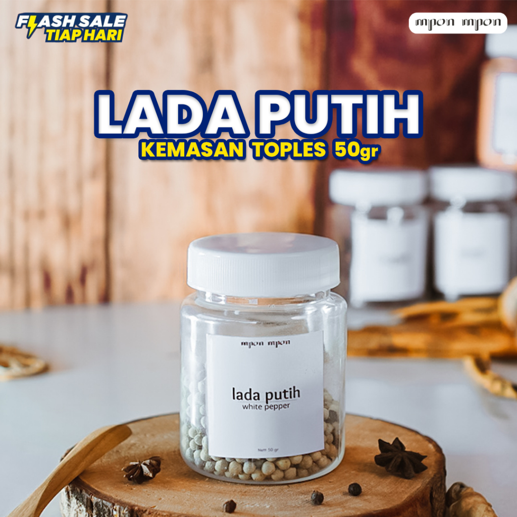 

PROMO Lada Putih Bumbu Dapur Kualitas Premium Toples Isi 50 gr