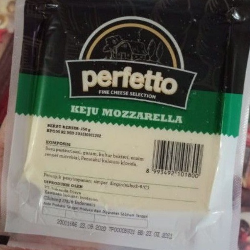 

RBHC4672 TERMURAH Keju Perfetto Mozarella 250gr