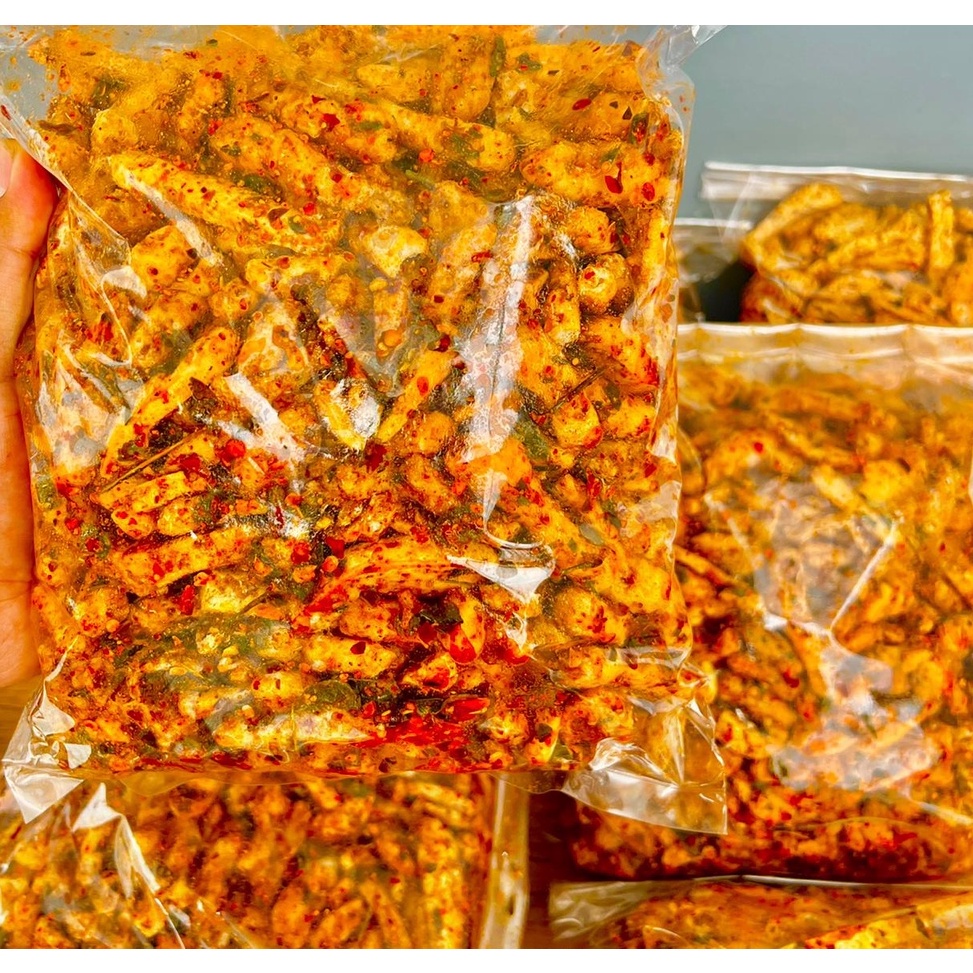 

Come Basreng pedas daun jeruk viral basreng bumbu melimpah 1 kg