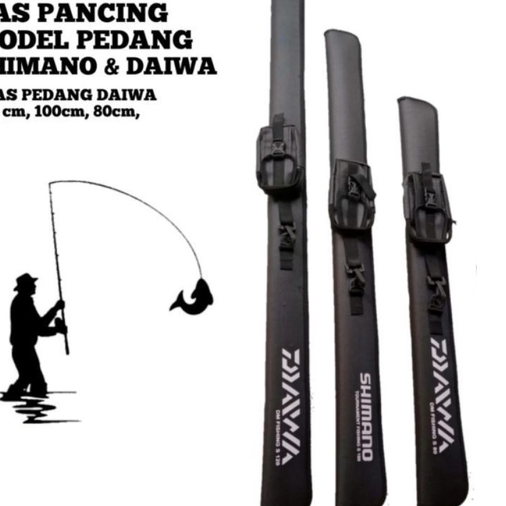Terlaku Tas Joran DAIWA Hard Case Pedang 80cm - 100cm - 120cm.
