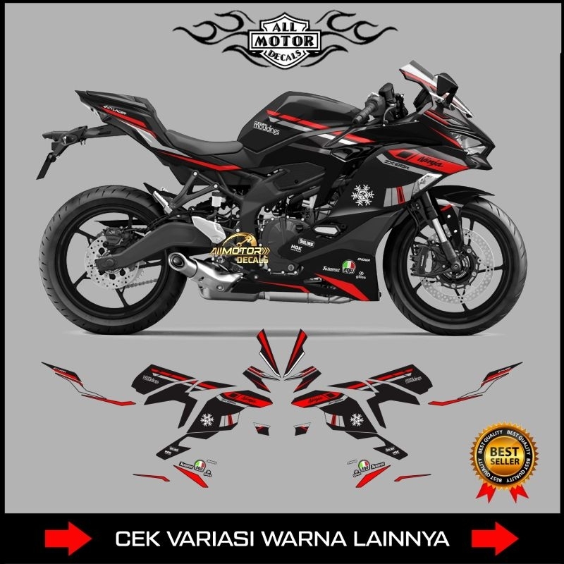 STRIPING NINJA ZX25R LIVERY WINTER / DECAL KAWASAKI NINJA ZX25R / STICKER MOTOR ZX25R 4 CYLINDER / S