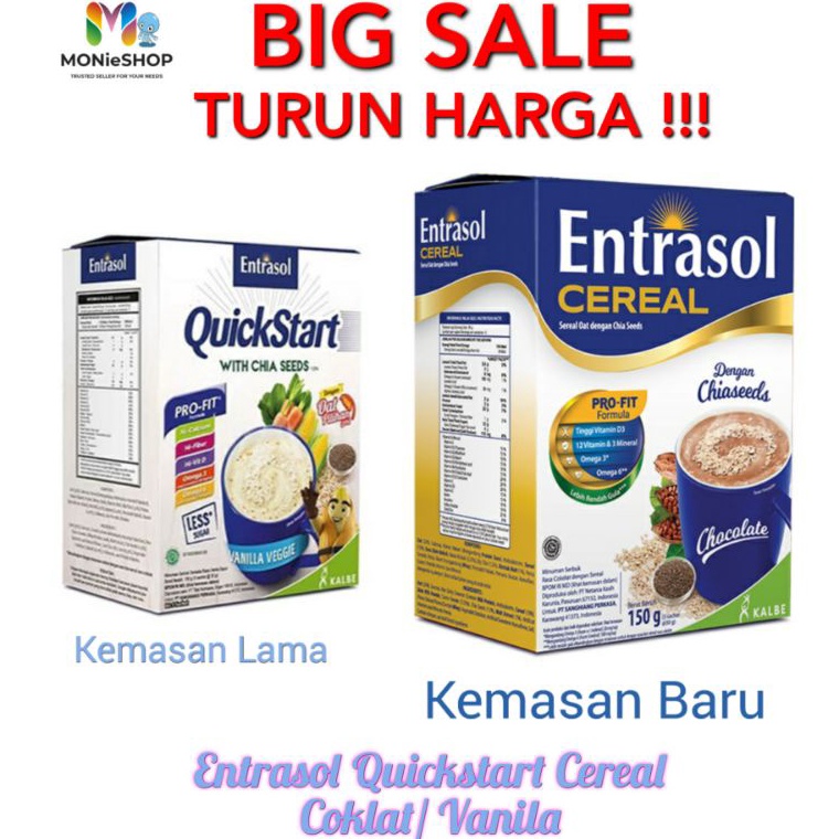 

Star 5.5 Entrasol Cereal Quick Start / Quickstart Vanila & Coklat 5 x 30gr