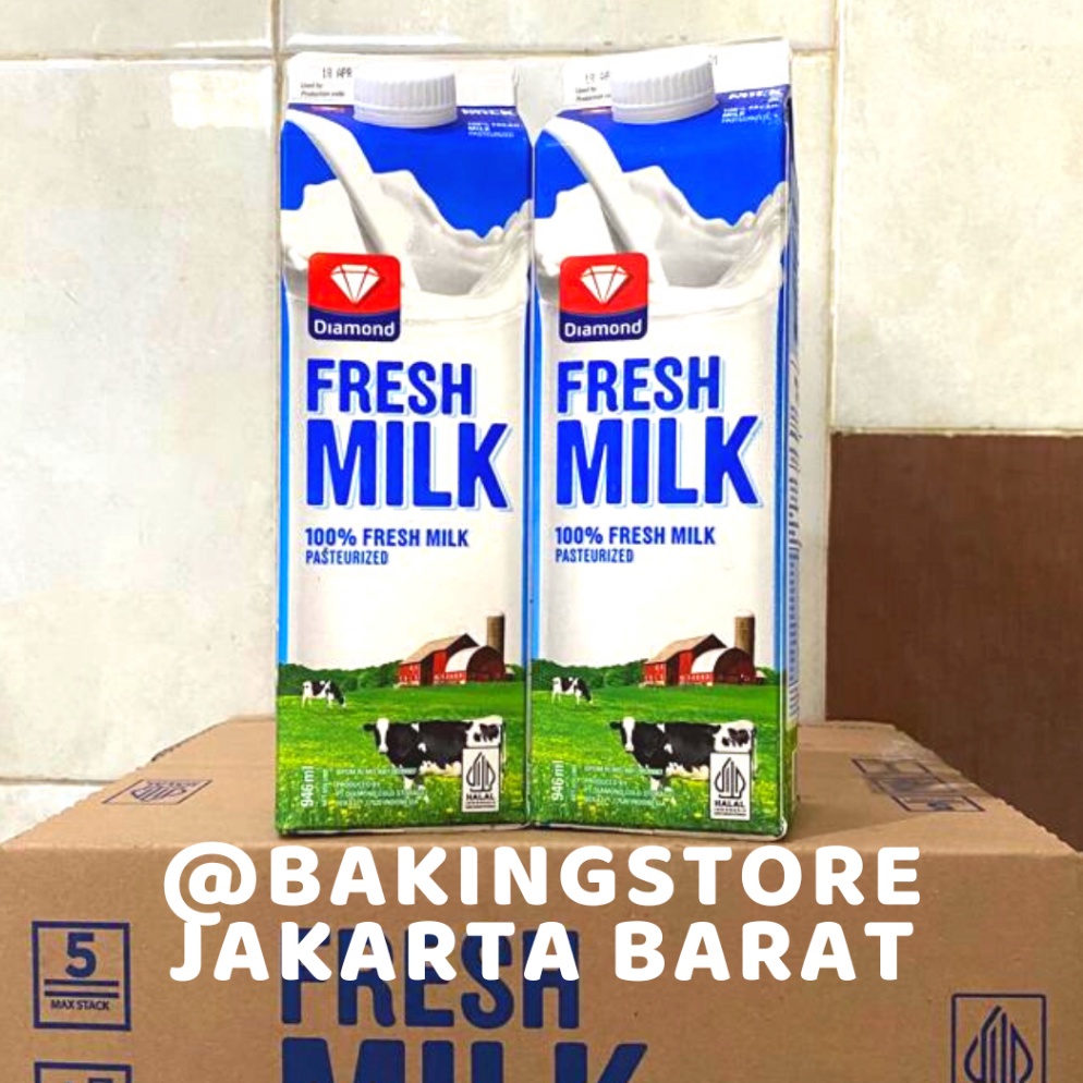 

✦BEST SELLER✦ Susu Segar Fresh Milk Diamond 946ml | Susu Pasteurisasi