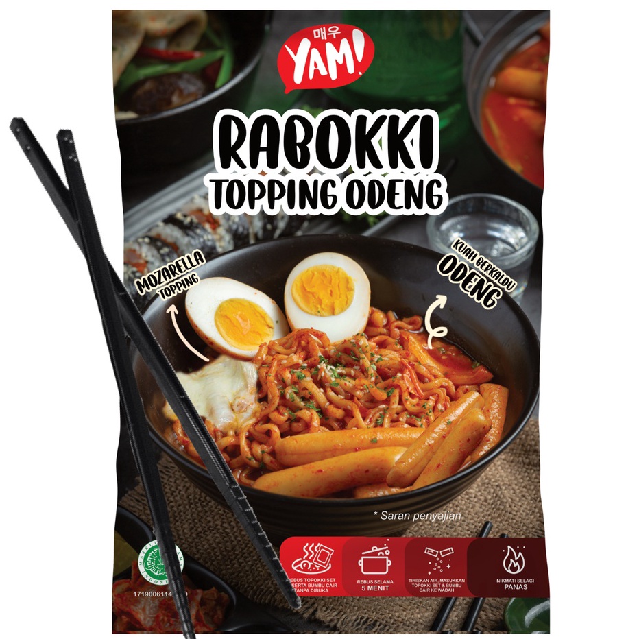 

BFKQ3779 Terbaru Rabokki Odeng Mozarella Authentic Yam! Tteokbokki Topokki Ramyeon Korean Food
