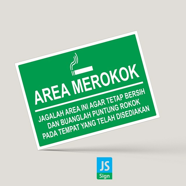 STICKER K3 SAFETYSIGN AREA MEROKOK