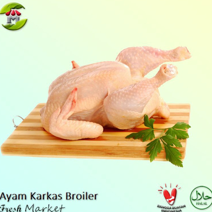 

VKQQ3606 (D2289) Ayam Karkas Broiler Ayam Potong Utuh 0.5-1 Kg Per Ekor