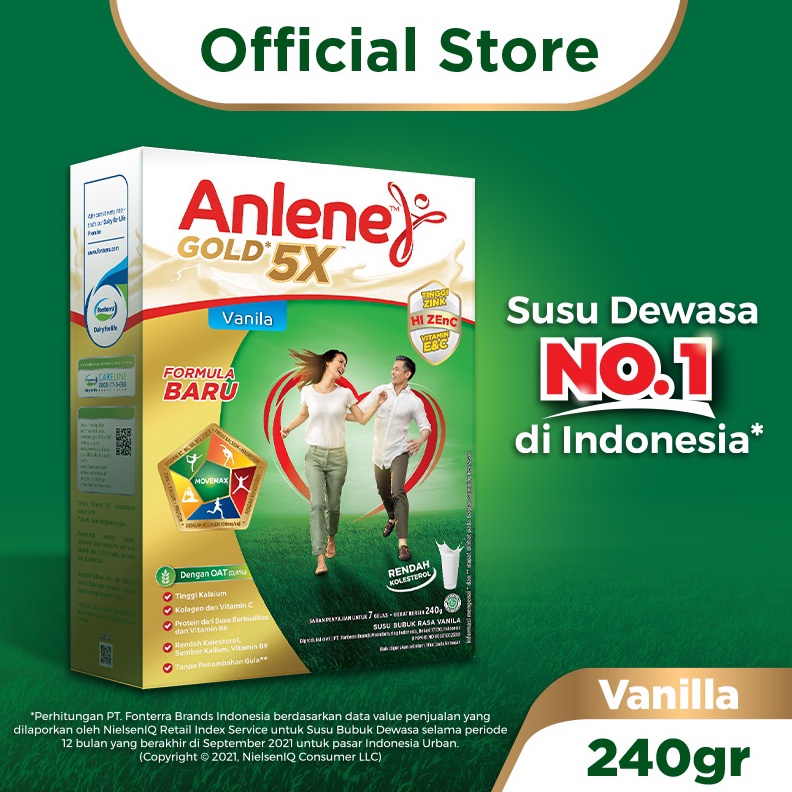 

Stok terbaru Anlene Gold 5X Susu Bubuk Dewasa Vanila 240g - Nutrisi Tinggi Kalsium Untuk Tulang, Sendi, dan Otot serbuuu !