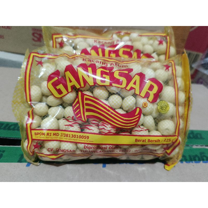 

Kacang Atom Sanghai Merk Gangsar 225 gram Griya Snack