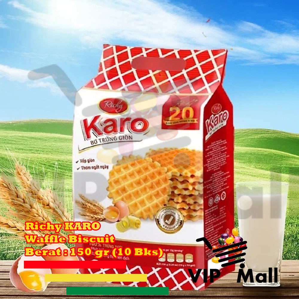 

Richy Karo Biscuit Wafel / Crispy Butter Waffle 150gr & 270gr