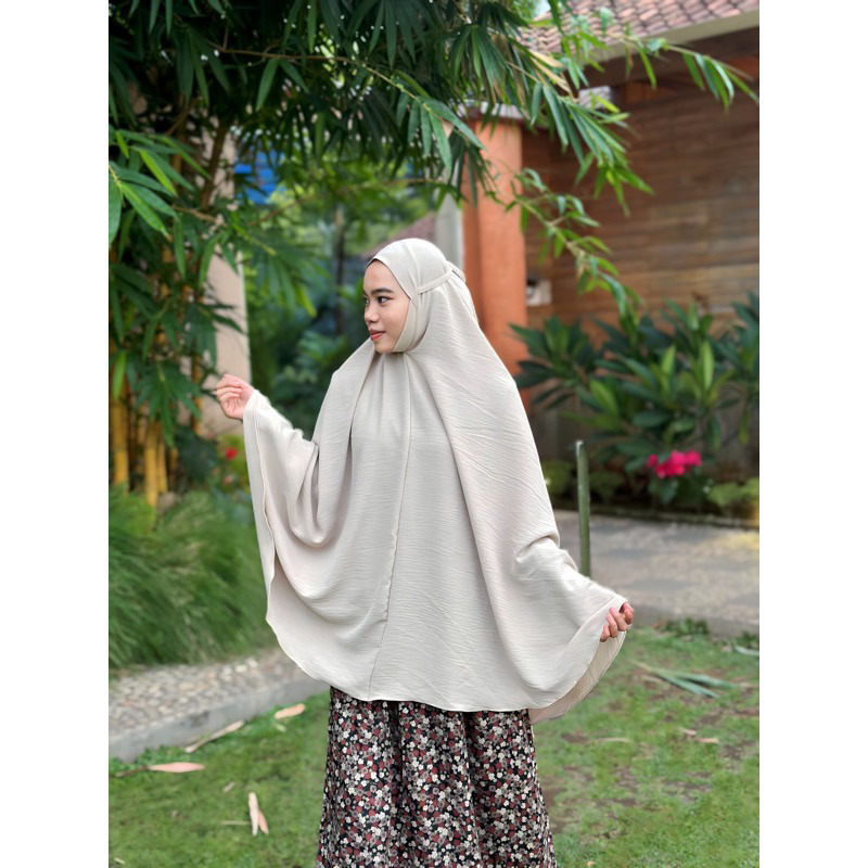 Bergo Maryam Hijab Dagu Syar’i|Bergo Crinkle Jumbo XXL