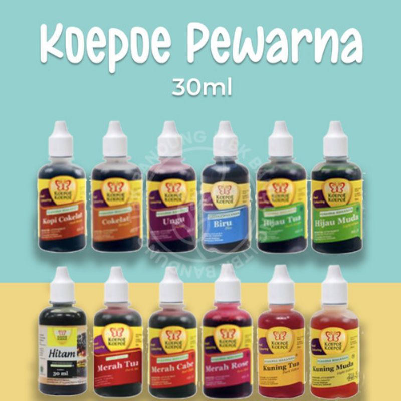 

Koepoe Pewarna Makan Koepoe kupu Foot grade foot coloring baking 30ml