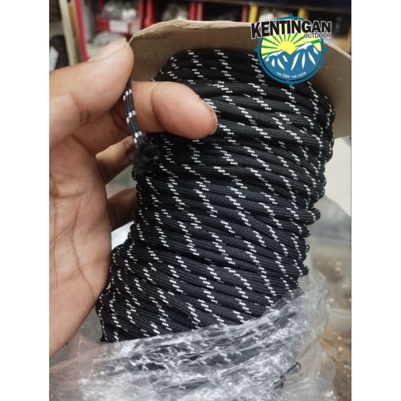 Tali Kur Padat diameter 3mm - bahan tali sepatu 3mm - tali prusik kur 3mm