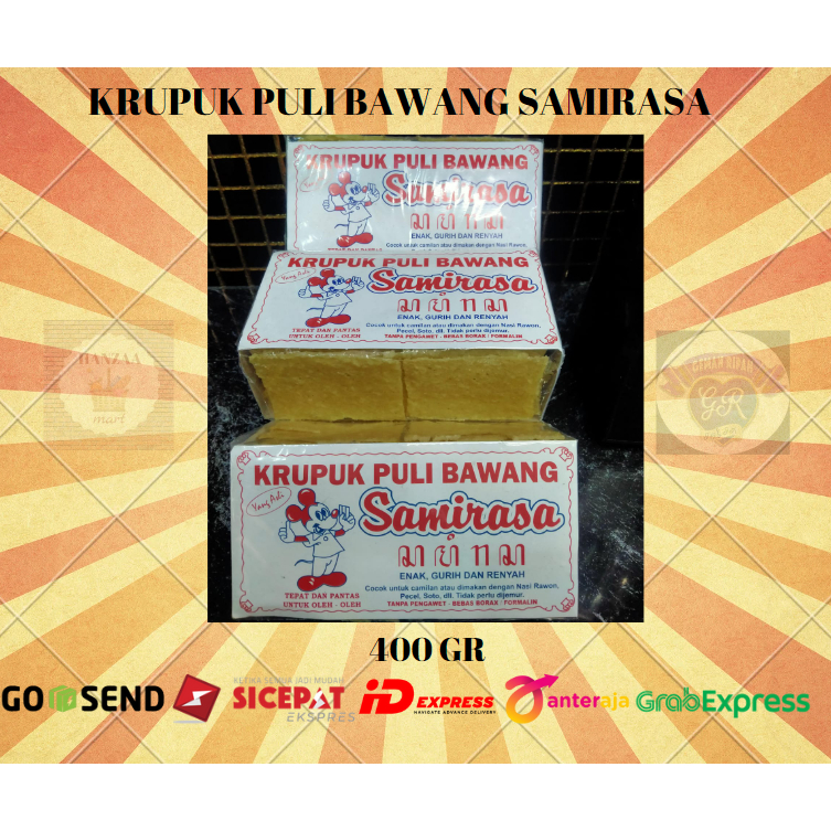 Krupuk Puli Bawang Samirasa Mentah Tanpa Pengawet