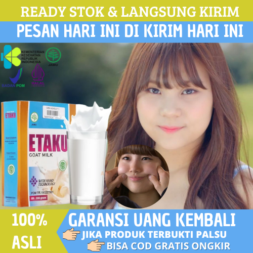 

Susu Penggemuk Pipi Agar Pipi Chubby, Susu Penambah Nafsu Makan, Obat Penggemuk Pipi Tembem, Susu Penggemuk Badan Dengan Etaku Goat Milk Susu Kambing