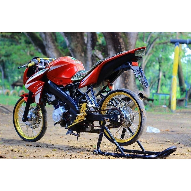 striping sticker standar ori yamaha new vixion lighting NVL 2014 merah