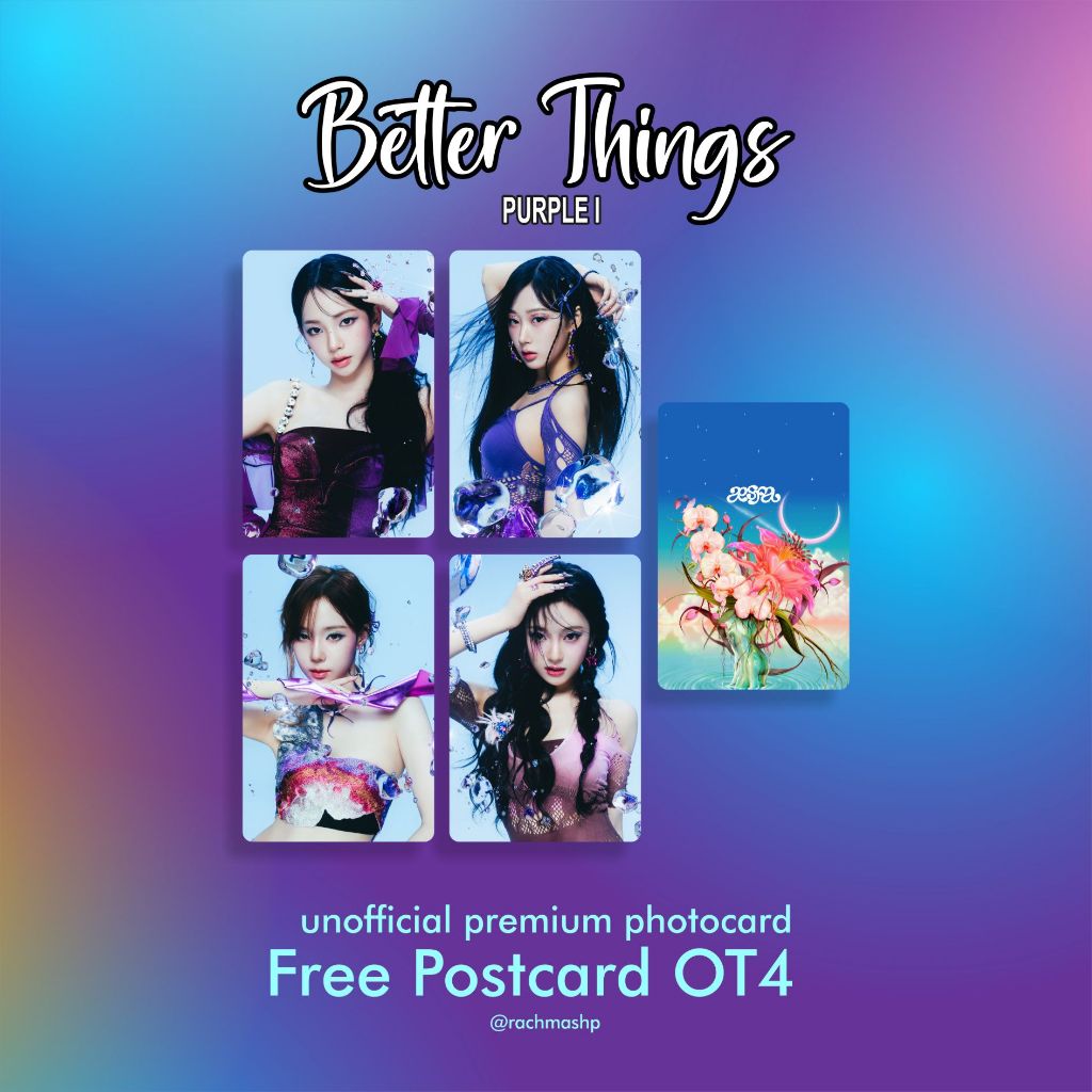 PHOTOCARD/PC Better Things Purple I Aespa