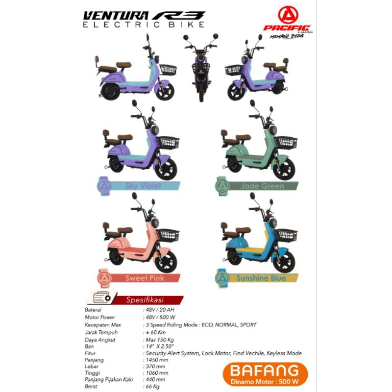 Sepeda Listrik Pacific VENTURA R3 E bike