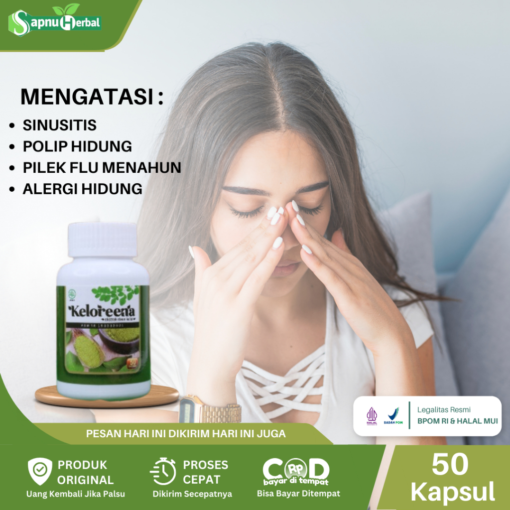 Obat Polip Hidung, Sinusitis, Pilek, Flu Menahun, Hidung Tersumbat, Anosmia, Hidung Bau Busuk, Benjo