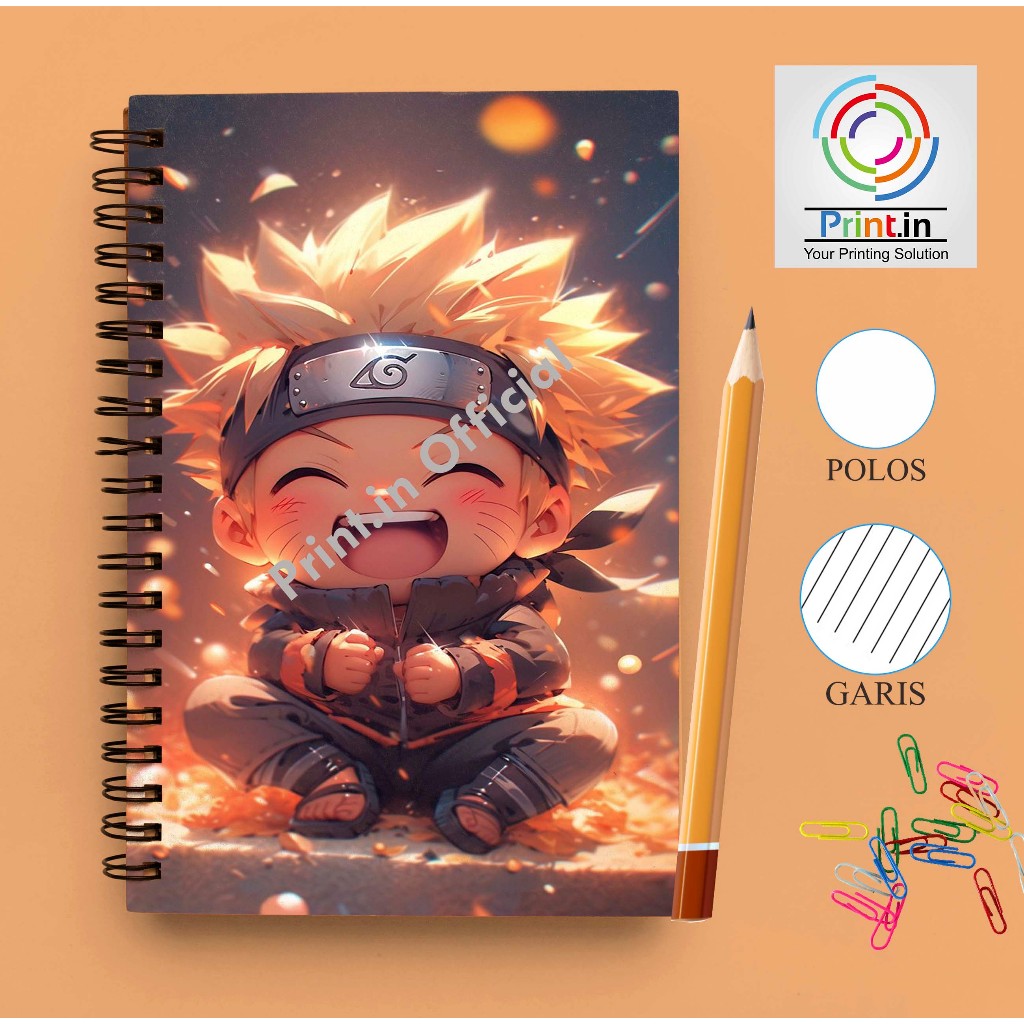 

Notebook Spiral Cute Baby Naruto A5 GARIS/POLOS