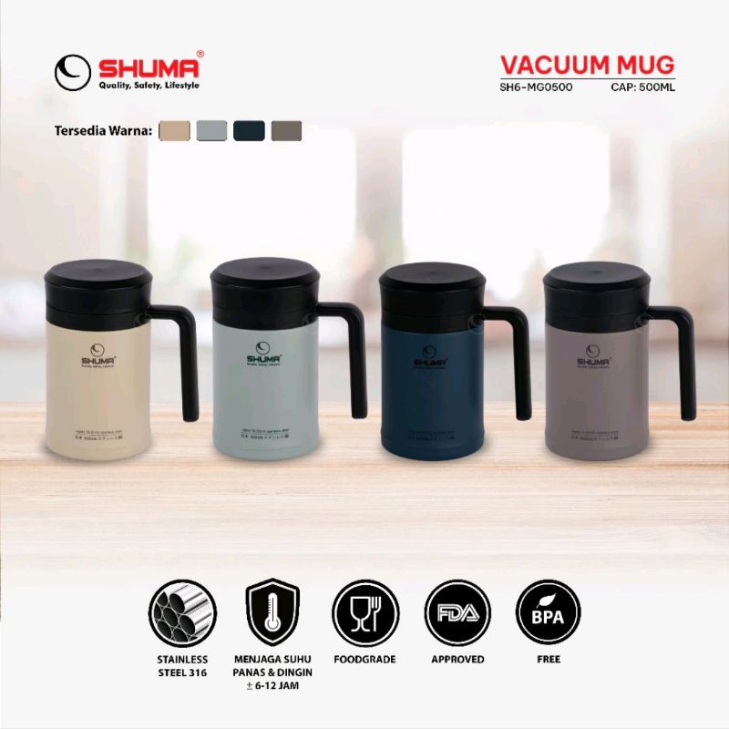 Mug vacuum shuma 500 ml STAINLESS STEEL