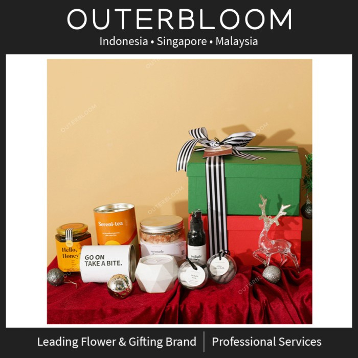 

Hampers Natal - Outerbloom Merry Christmas Duo Classic Hampers