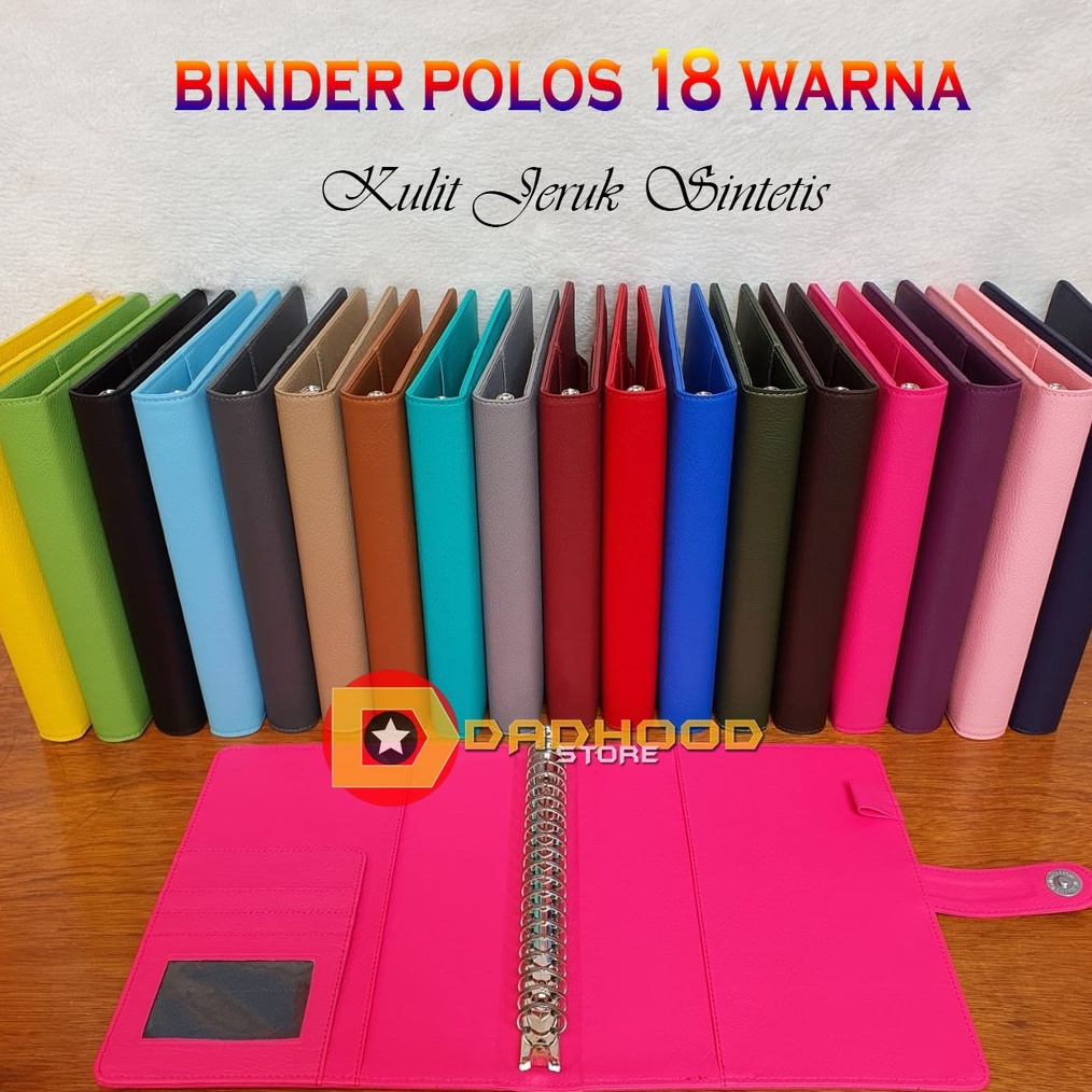 

✨COD✨ BINDER POLOS 18 WARNA PILIHAN A5 DAN B5 grosir