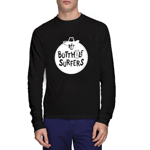 Kaos Tangan Panjang BUTTHOLE SURFERS Tshirt Casual 100% Cotton Kombed 30s