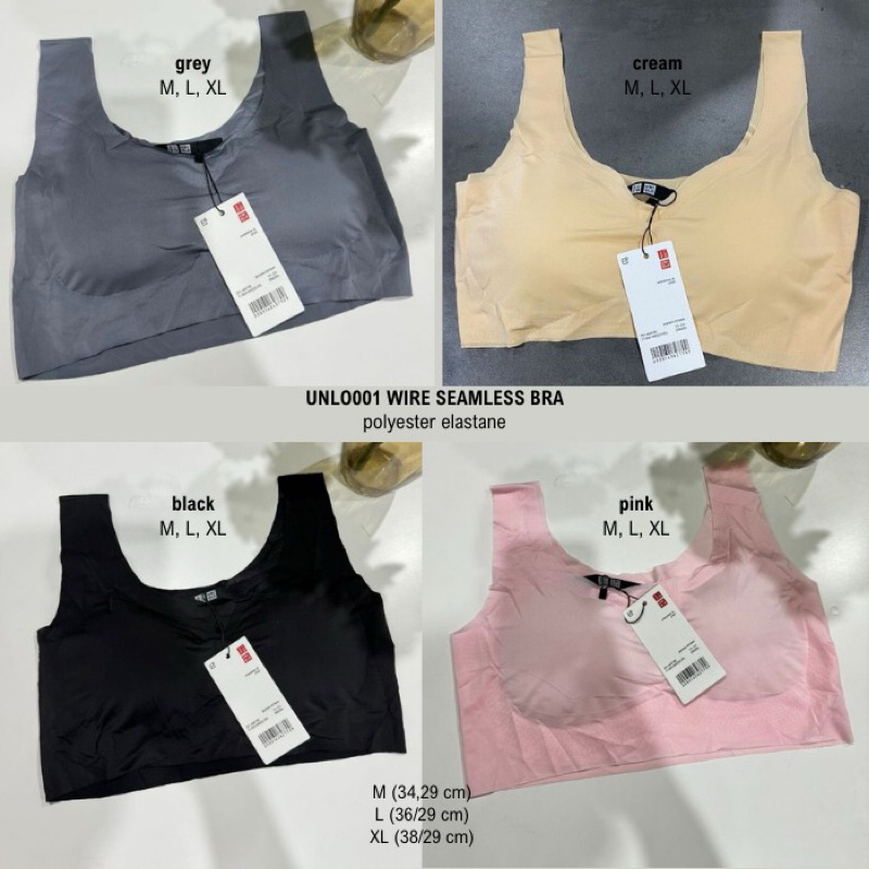 Bra Seamless (Tidak ada Kawat) branded UNIQLO Original