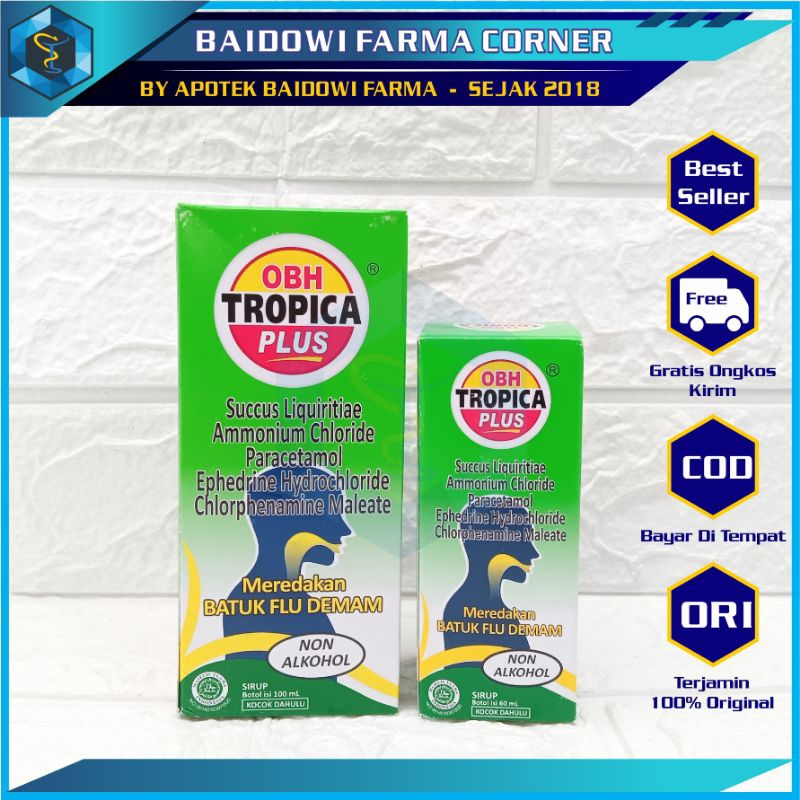 OBH TROPICA PLUS SIRUP 60 & 100ML