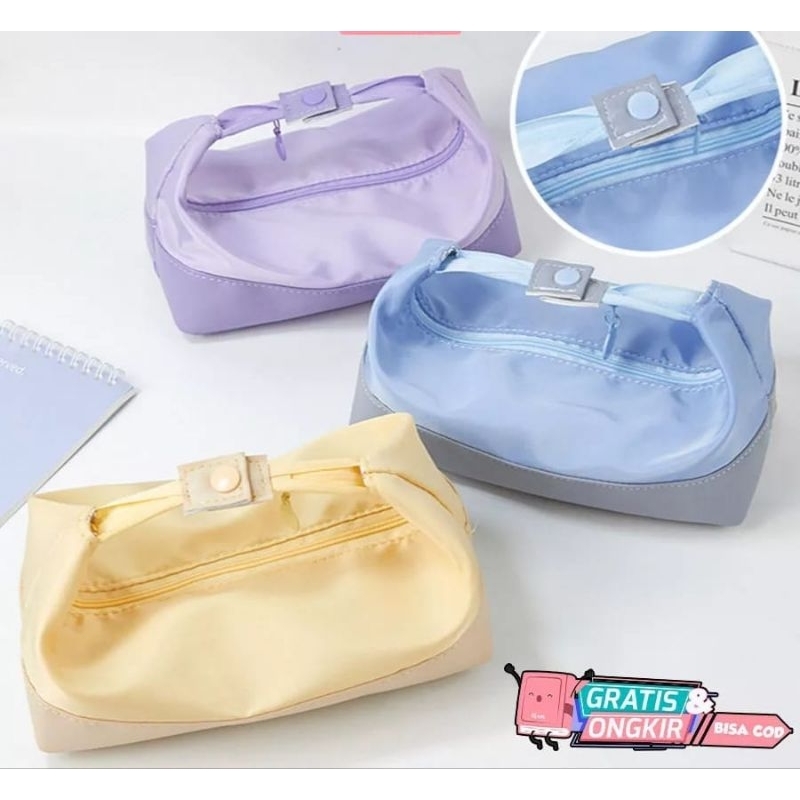 

Pencil Case Sekolah Lipat Cute Kotak Pensil Pouch Make Up Besar Sekolah Kuliah