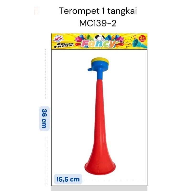 Terompet tahun baru murah 1 Tangkai - trompet plastik - grosir terompet murah