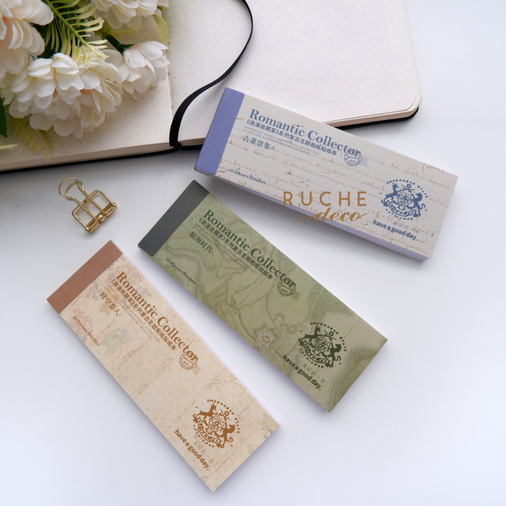 

RUCHE DECO - STICKER BOOK 3 / Sticker Set Dekorasi Hiasan Bujo Bullet Jurnal Journaling Journal Scrapbook / Set Stiker Notebook