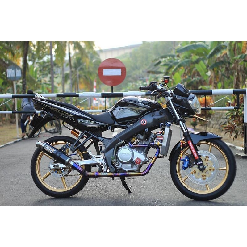 striping sticker lis decal standar ori yamaha vixion lama vixion old 2010 2011 hitam