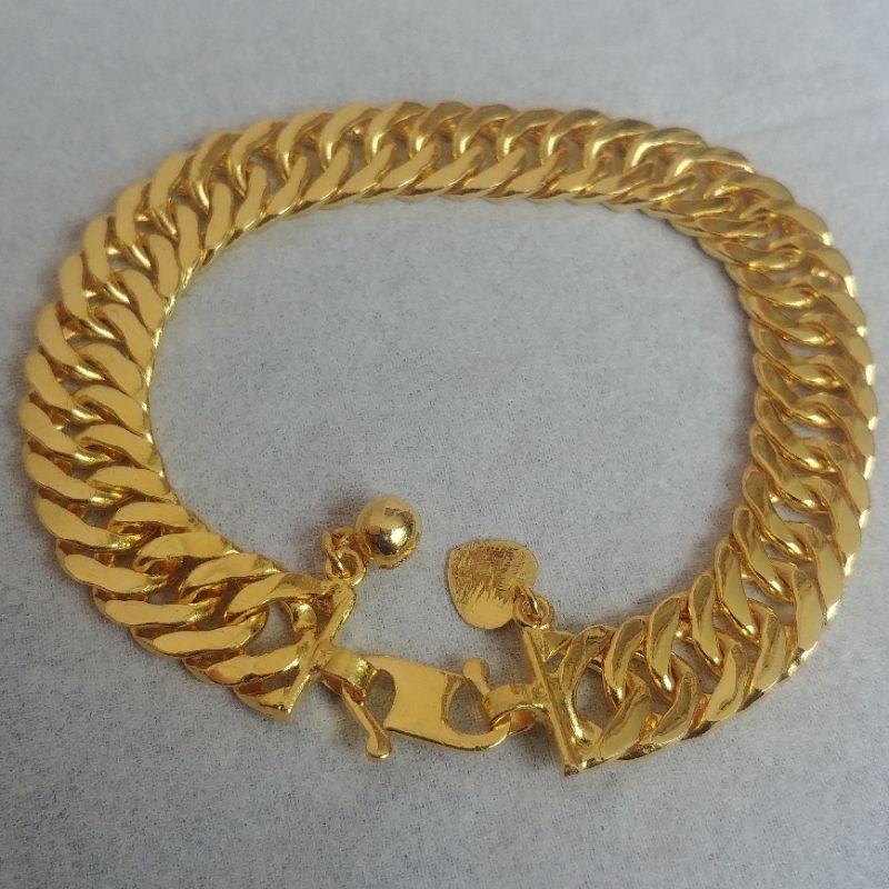 Gelang Rantai Lipan Lapis Emas 24k