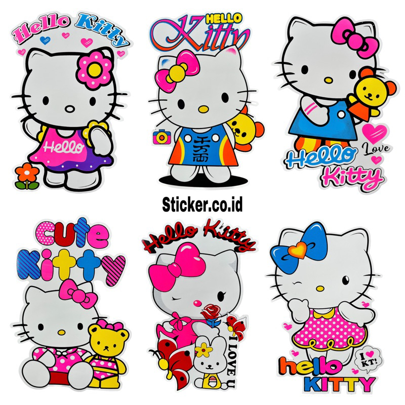 

Sticker Hello Kitty Ukuran 34X21 cm