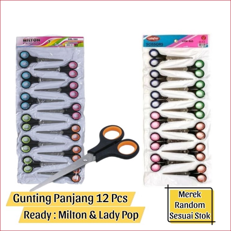 

✷Bayar Di Tempat➾ 12 PCS GUNTING MURAH PANJANG STAINLESS STEEL GROSIR T49 ➱
