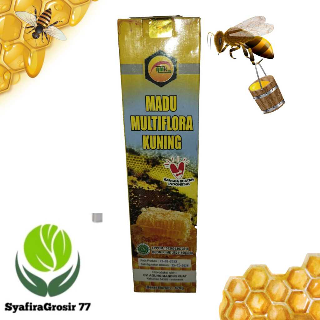 

AMK Madu Multiflora Kuning 470 gram