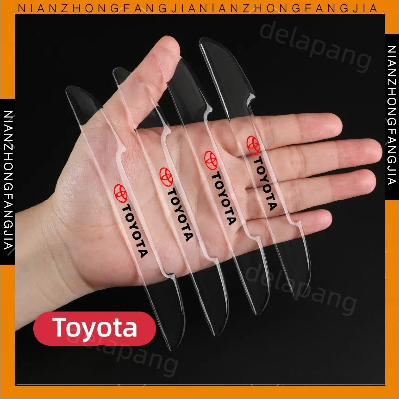 4pcs Pelindung Pintu Mobil transparan Door Guard Mobil Pelindung Pintu Mobil Avanza Door Guard Pintu