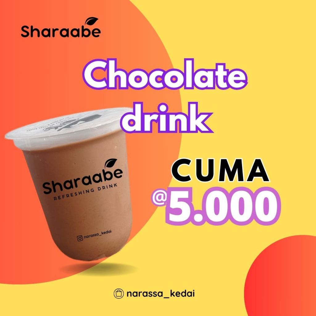 

Sharaabe Chocolate Drink - Minuman Es Coklat dari Narassa Kedai