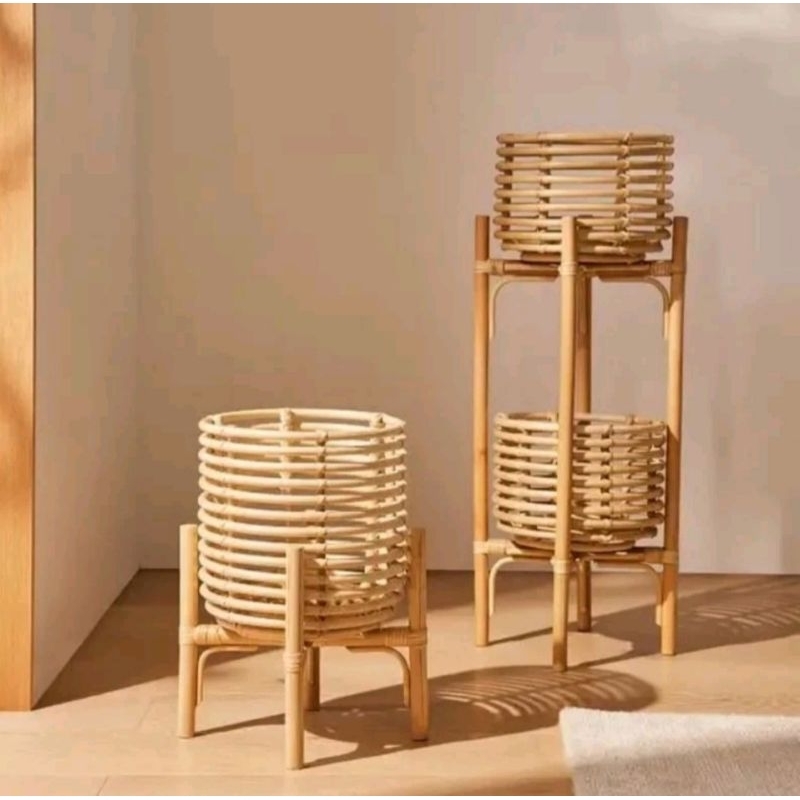 Standing Pot Rotan / Cover Pot Rotan