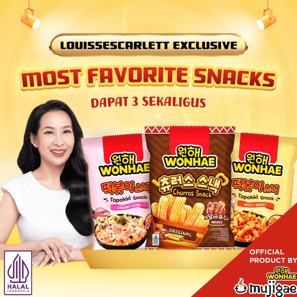 

❈Buruan Beli [Louisse Scarlett Exclusive] Most Favorite Snacks Wonhae W84 ➬