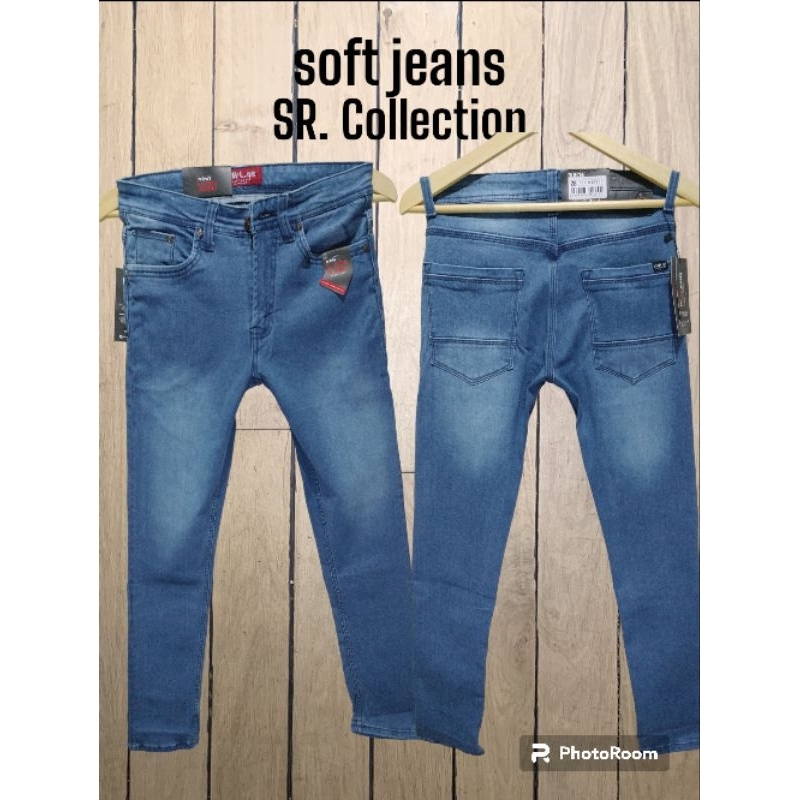 L-qis Celana Jeans Panjang Pria Bahan Soft Jeans Stretch Slimfit