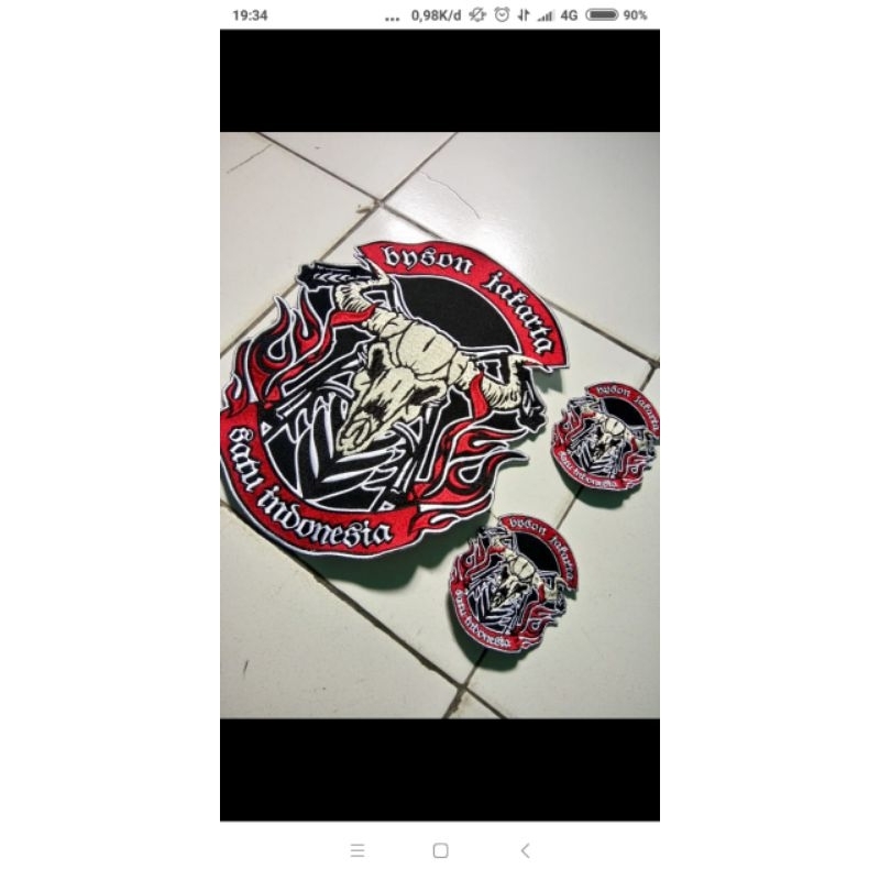 BORDIR EMBLEM BELAKANG besar