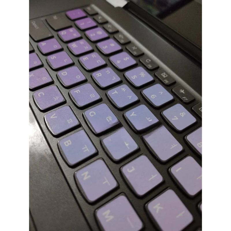Stiker Keyboard HANGUL - HANGEUL Stiker Bahasa Korea Stiker Keyboar Korea Tempelan Huruf Korea keybo