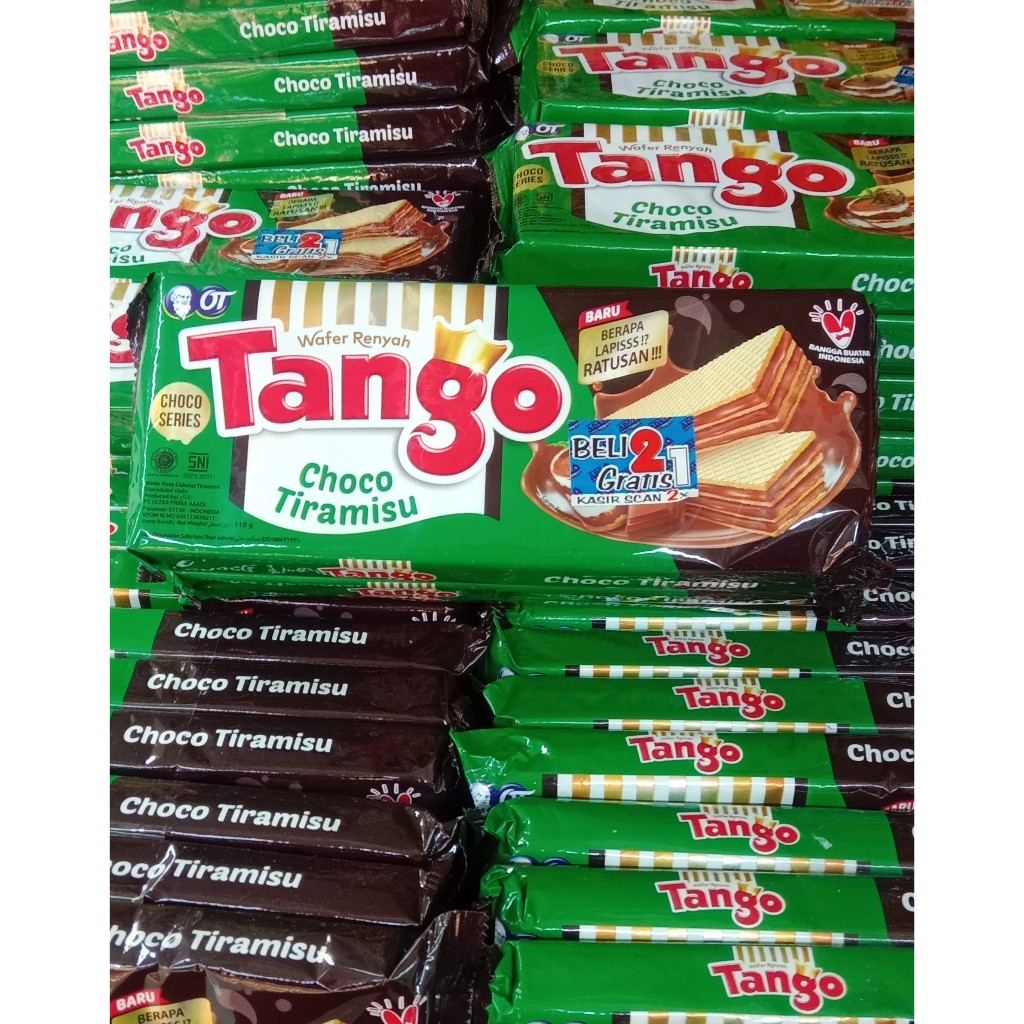 

TANGO WAFER RASA TIRAMINSU PROMO BANDED BELI 2 GRATIS 1