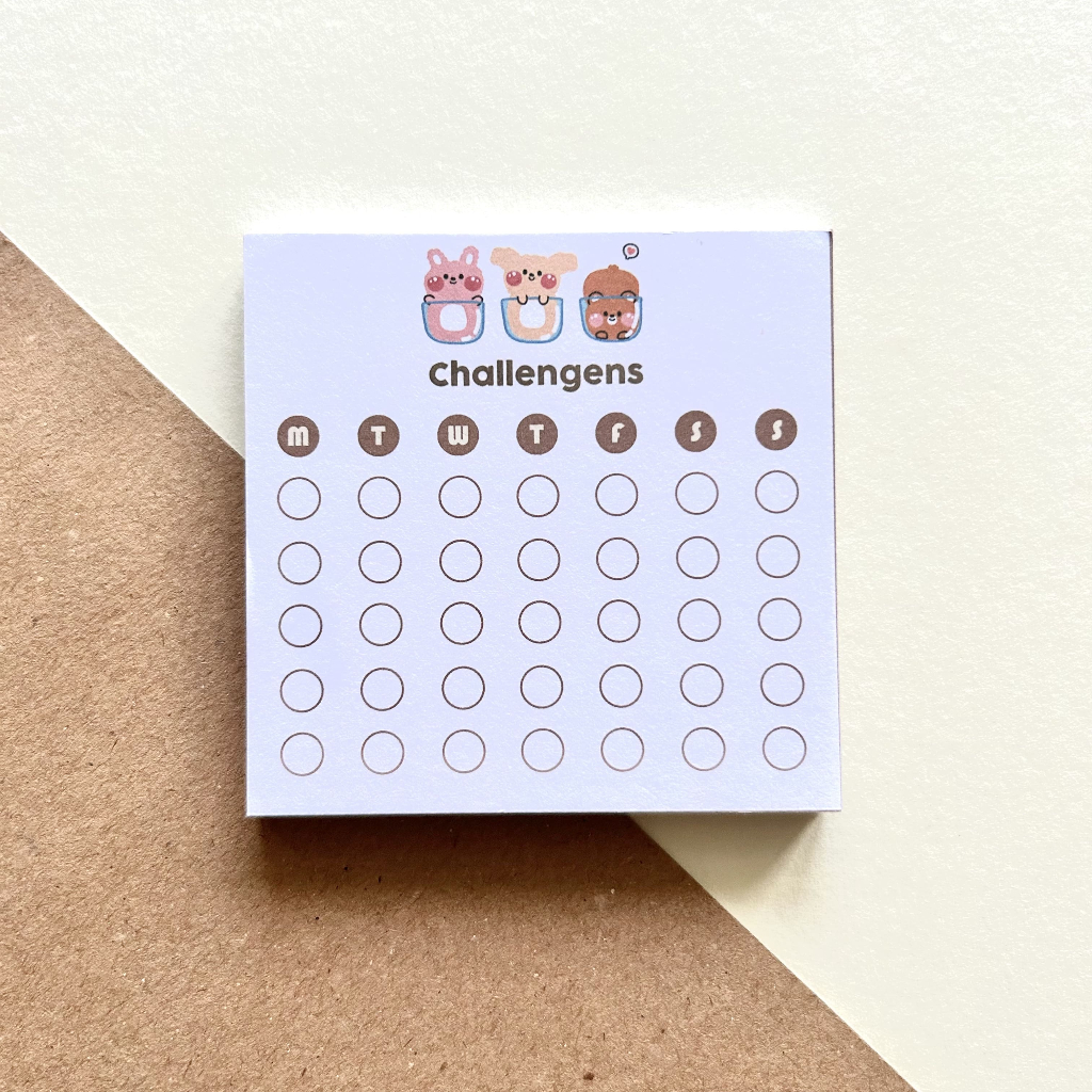 

HOUI - Memopad Lucu Cute Colorful // CHALLENGENS 8 x 8 cm